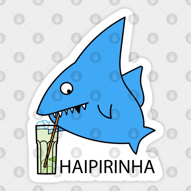 Caipirinha and shark Sticker by spontania